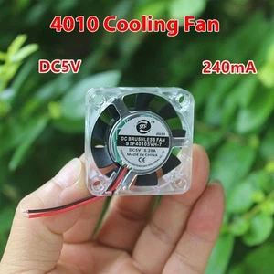 1 Piece 4010 DC 5V 240mA Brushless Fans With LED Light For Heatsink Cooler _SE - Zdjęcie 1 z 4