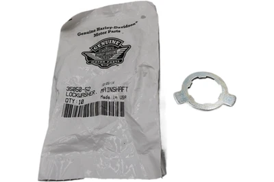 35050-52 NEW OEM HARLEY SPORTSTER TRANSMISSION MAINSHAFT SPROCKET NUT LOCK TAB - Image 1 of 4