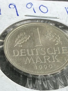 Moneda alemana de 1 marco 1990-D como nueva - Imagen 1 de 3