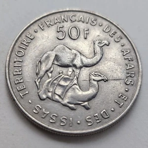 Afars Et Issas 50 Francs 1975 Djibouti Camel - Picture 1 of 2
