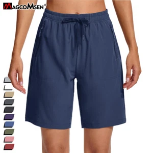 Women's Hiking Lightweight Shorts Quick Dry Zipper Pocket Water Resistant Shorts - Picture 1 of 62