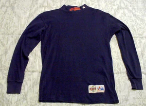 90'S CLEVELAND INDIANS MLB MAJESTIC DIAMOND COLLECTION MOCK TURTLE L/S SHIRT L - Picture 1 of 6