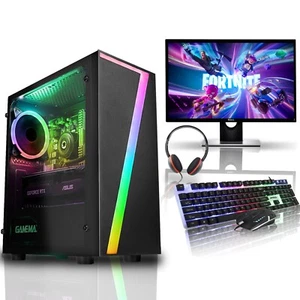 Fast Gaming PC Bundle i7 i5 i3 6th Gen 16GB RAM 2TB 1TB SSD 6GB RTX 3050 Wins 11 - Picture 1 of 10