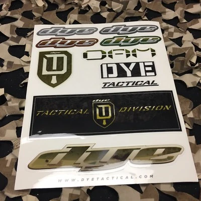 NEW Dye Paintball 2014 Tactical Sticker Sheet
