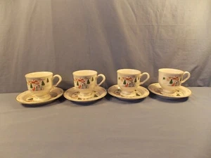 SANGO "Silent Night" 4 Cups & Saucers - Picture 1 of 5