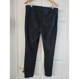 Spanx schwarze Jeans wie Skinny Legging Übergröße 1X Hose Faux 5 Pocket Pull On - Bild 1 von 5
