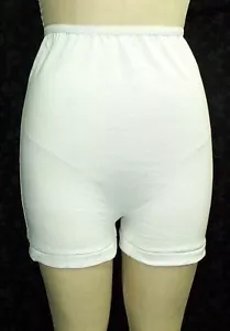 3 pares de bragas blancas de pierna larga 100 % algodón bragas de maletero tallas extendidas 5 a 15 - Imagen 1 de 1