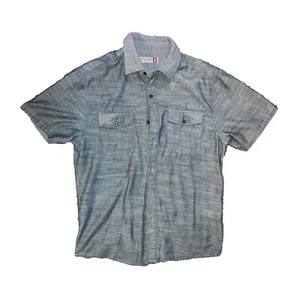 Sovereign Code S Short Sleeve Button Down Shirt Charcoal “AAA Quality” GOOD!!! - Picture 1 of 9