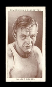 1938 WA&AC Churchman Boxing Set-Break # 31 Walter Neusel VG-VGEX (crease) - Picture 1 of 2