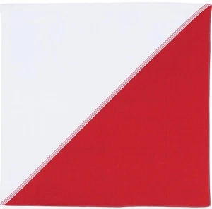 Furoshiki giapponese, fazzoletto di stoffa avvolgente bianco e rosso - Foto 1 di 1