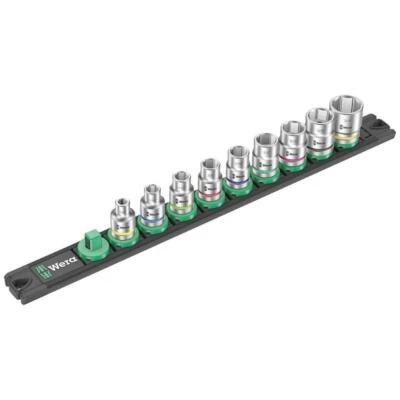 Wera 05005440001 Rail B Imperial 1 Zyklop Socket Set, 3/8" Drive, 9 Pcs - Image 1 of 4