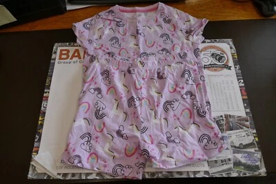 Pijama Tu Girls 10-11 años 100 % algodón ""Arco iris/Unicornio"" - usado inmaculado Foto 1 de 4