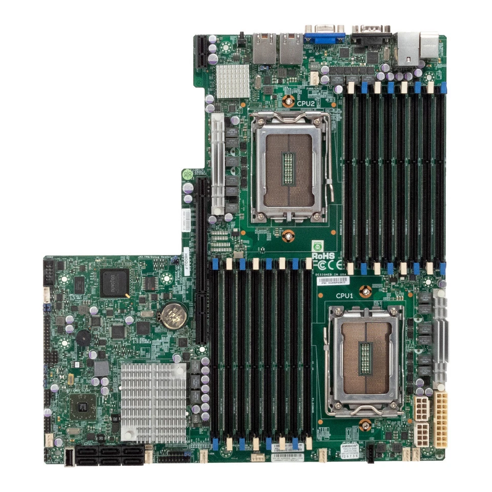 Server Mainboard Supermicro H8DGU-F Rev:2.01 2x G34 16x DDR3 2x GbE - Image 1 of 3