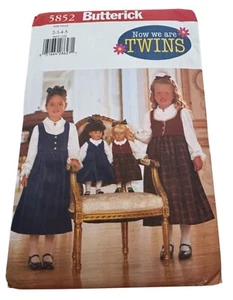 Butterick Schnittmuster 5852 passende Mädchen und Puppe Outfits Pullover Kleid 2-5 UC - Bild 1 von 8