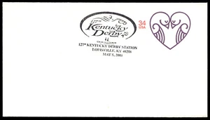 2001 US Love Letter 34¢ FDC Kentucky Derby Sation Churchill Downs Stamp - Picture 1 of 4