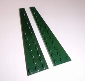 Lego (47397/47398) 2 Flügelplatten 3x12 (1x R.+1x L.), in dunkelgrün aus 8038 - Bild 1 von 1
