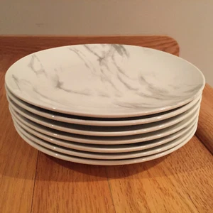 American Atelier Matisse Smoke Porcelain 7 1/2" Salad Desert Plates ~ Lot of 7 - Picture 1 of 6