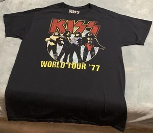 kiss world tour ‘77 band t shirt - Picture 1 of 3