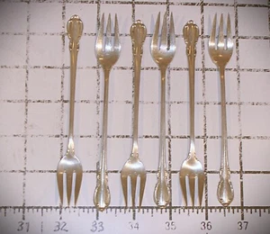Set forchette cocktail argento sterling Legato by Towle 6 pezzi 5 5/8" senza monogramma - Foto 1 di 5