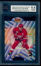 1998-99 Bowman's Best Mirror Image Refractors #F8 Nicklas Lidstrom KSA 9.5 NGM