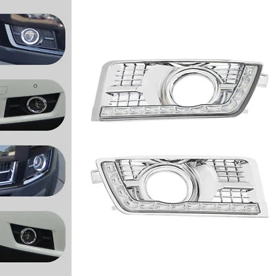For Cadillac SRX 2012-17 LED Daytime Running Lights DRL Fog Lamp w/Turn Signal  Foto 1 de 4