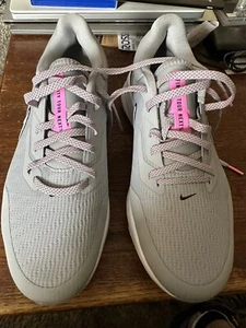 Nike Air Zoom Infinity Tour Next % Golfschuhe Herren 10 Wolf grau rosa weiche Spikes - Bild 1 von 6