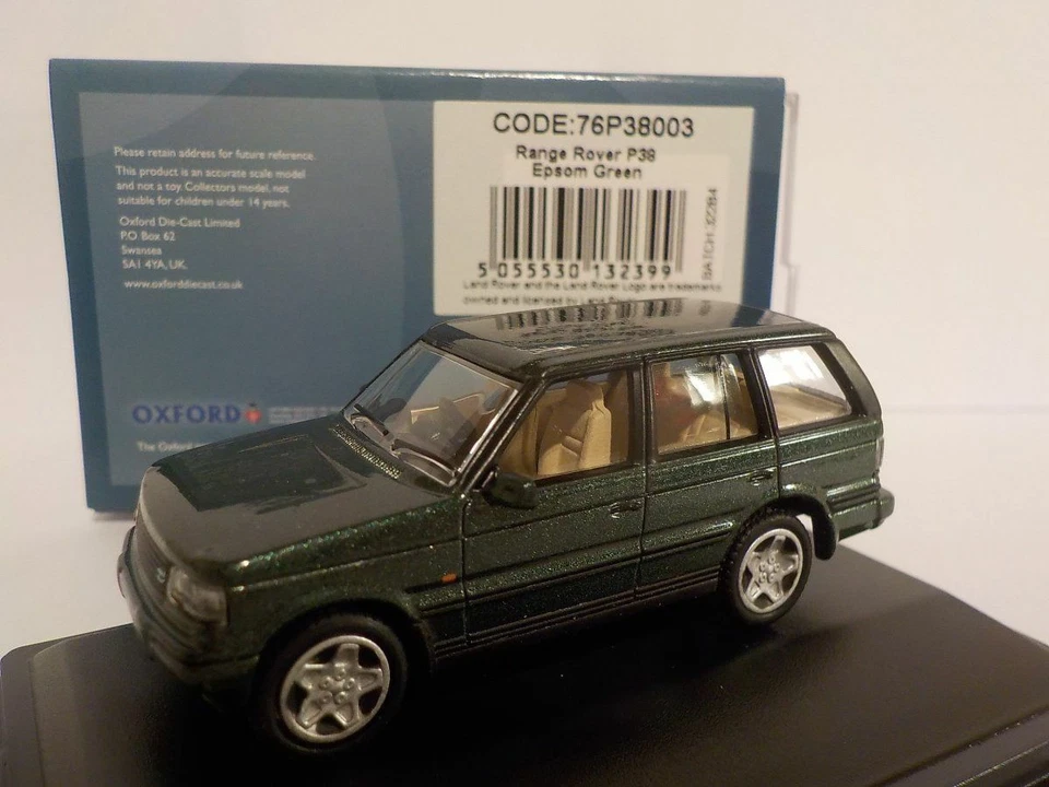 Range Rover P38 - Epsom Green, Oxford Diecast 1/76 New Release - Image 1 of 1