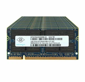 New Memory Ram 4GB 2x2GB PC2 DDR2 5300S IBM THINKPAD T60 T60P T61 R61 - Picture 1 of 4