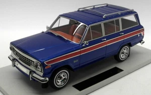 LS Collectibles 1/18 Scale - LS037A Grand Wagoneer Jeep Metallic Blue - Picture 1 of 5