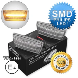 2x LED SEITENBLINKER BLINKER OPEL ASTRA H J CORSA D E INSIGNIA ZAFIRA CLEAR WEIß - Bild 1 von 1