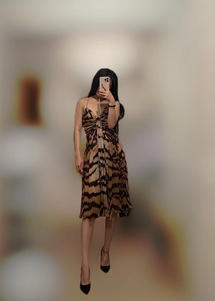 Vestido Roberto Cavalli 100 % seda Foto 1 de 4