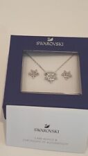 Swarovski 5411120 Lady Set Necklace Earrings Rhodium Plated Clear Crystal  NIB