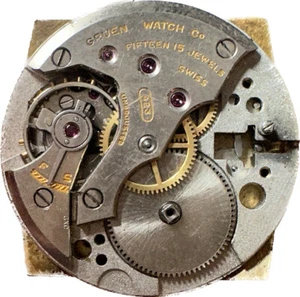 Vintage Gruen 17 Jewel Mechanical Men's Wristwatch Movement 423 for Parts - Picture 1 of 4