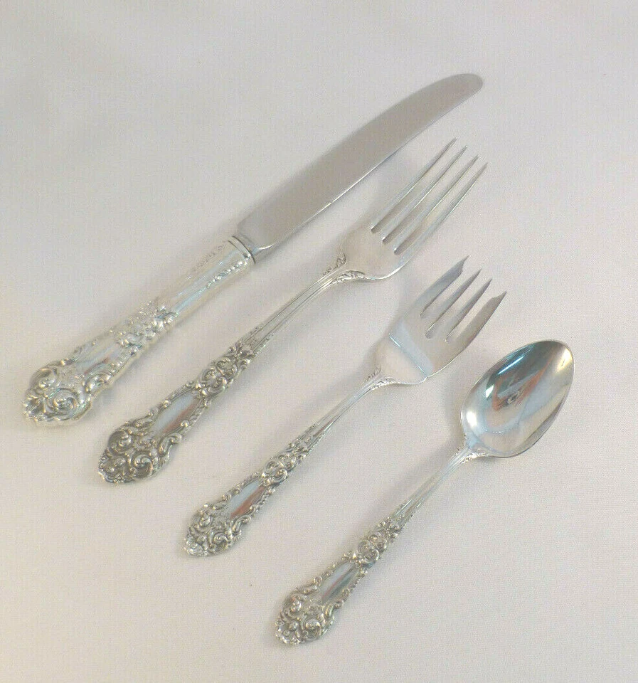 French Renaissance-Reed & Barton Sterling 4-PC Dinner Place Setting(s)-French - Image 1 of 4