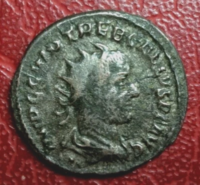 Roman Imperial Trebonianus Gallus VBERITAS AVG Very rare antoninianus coin - Image 1 of 2