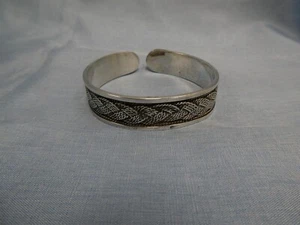 KA142-925er Silber Armreif Innendurchmesser 6 cm Breit 1,2 cm Gewicht 32 Gramm - Bild 1 von 7