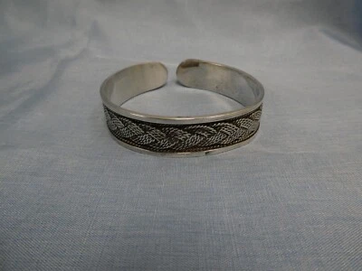 KA142-925er Silber Armreif Innendurchmesser 6 cm Breit 1,2 cm Gewicht 32 Gramm - Bild 1 von 4