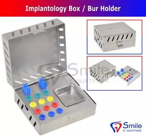 Instrumentos quirúrgicos dentales caja de esterilización vacía para herramientas de implantes quirúrgicos - Imagen 1 de 4