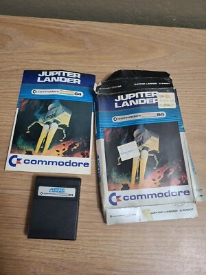 Jupiter Landing Cartridge Commodore 64 With Original Box and Manual 1981 Game - Image 1 of 4