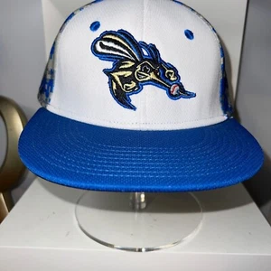 NWT Sugarland Sketters Blue Camo Fitted Hat Baseball Cap Moisture Wicking S/M - Picture 1 of 7