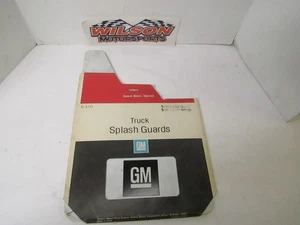 NOS Genuine Gm Truck Splash Guards 996539 White - Picture 1 of 4
