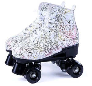 Amazon Speed Quad White Rainbow/Multicolor Rollschuhe Größe: 39 (Damen) - Bild 1 von 6