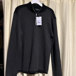 Nuevo suéter pequeño con etiqueta Theory Canyon Quarter cremallera 100 % cachemir para hombre $345 - Imagen 1 de 10