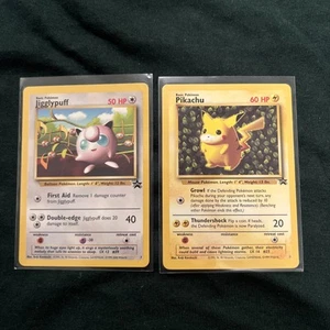 Pokemon Trading Card Game Pikachu Black Star Promo 1 & Jigglypuff 7 - Picture 1 of 8