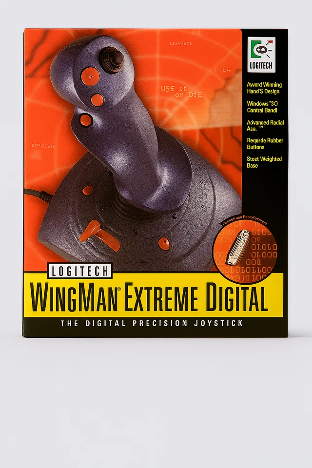 Vintage 1997 Logitech Wingman Extreme Digital Joystick  Sealed In Box!!! Rare - Image 1 of 4