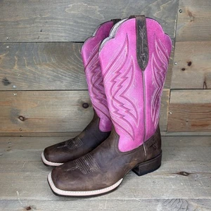 Ariat 10029714 Womens Pinnacle Fuschia Cowboy Boots Leather Western Size 8B - Picture 1 of 11
