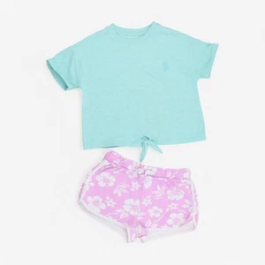 John Lewis, Shorts And Tee Set Shark Shorts Stripe Top , 12-18 Months 05F4268... - Picture 1 of 5