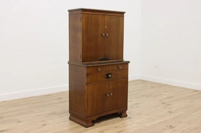 Art Deco Vintage Mahogany Medical Bath Cabinet, Hamilton #55261 - Image 1 of 4