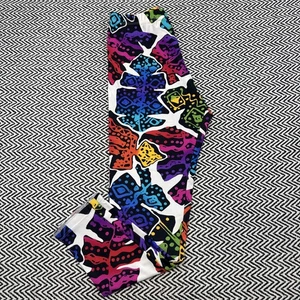 Vintage 80er Terwilliger Sport DAMEN SMALL abstrakt bunte Laufleggings Yoga - Bild 1 von 6