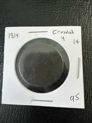 ¡Centavo grande cabeza clásica 1814 Crosslet 4! Foto 1 de 4